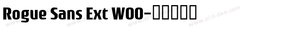 Rogue Sans Ext W00字体转换